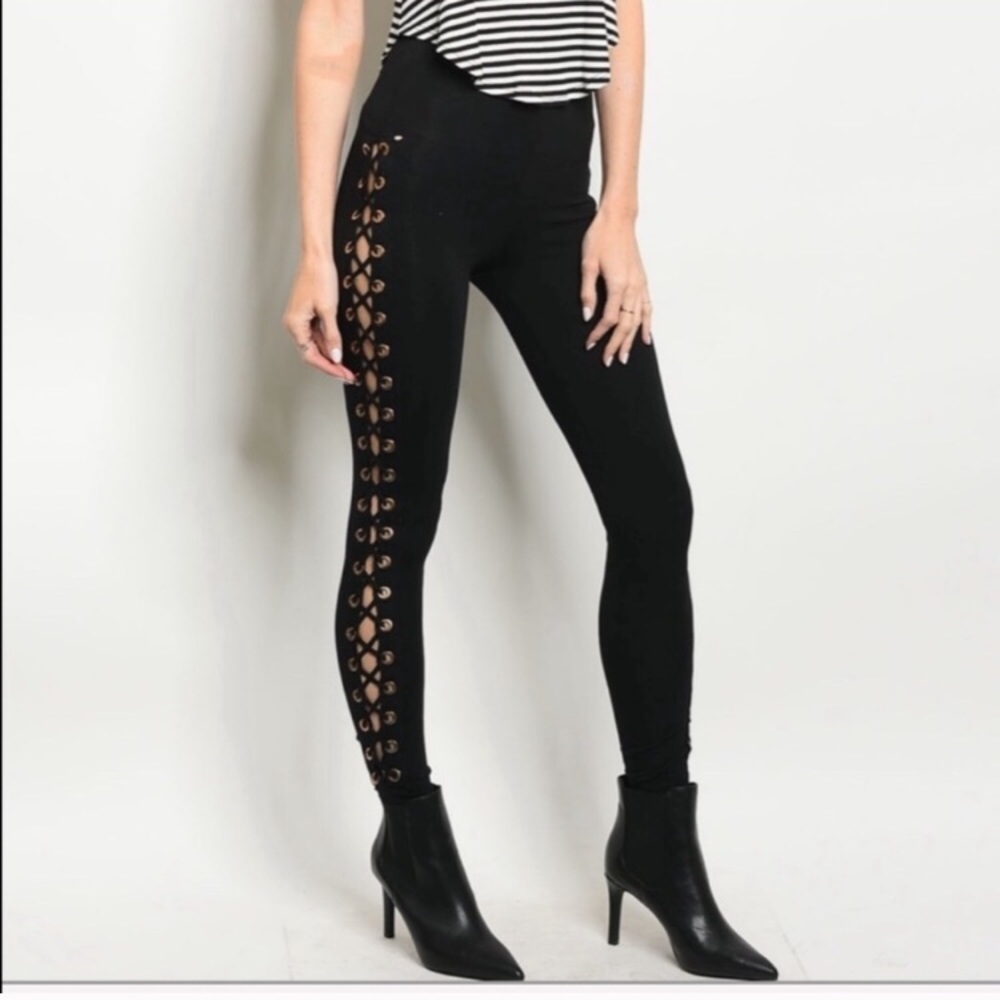 Sexy Lace Up Leggings
